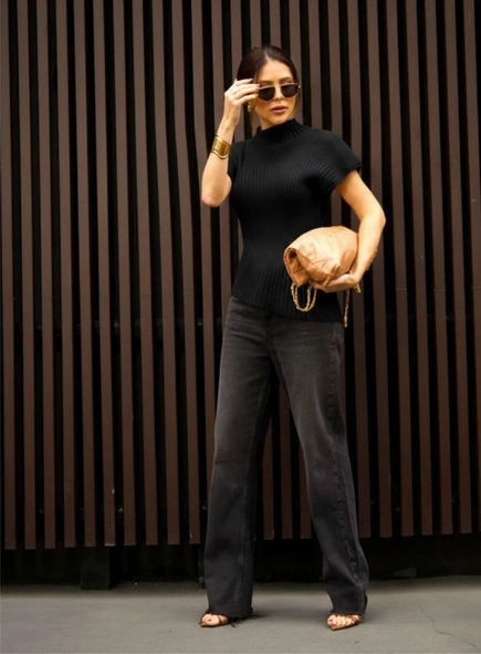 blusa tricot mc peplum lotus strech