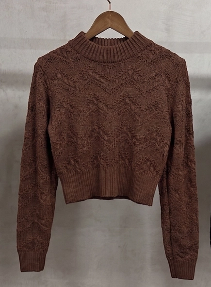 blusa tricot zig clara decote redondo