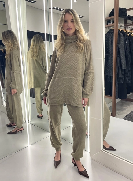 conjunto tricot calça e maxi pull mabell