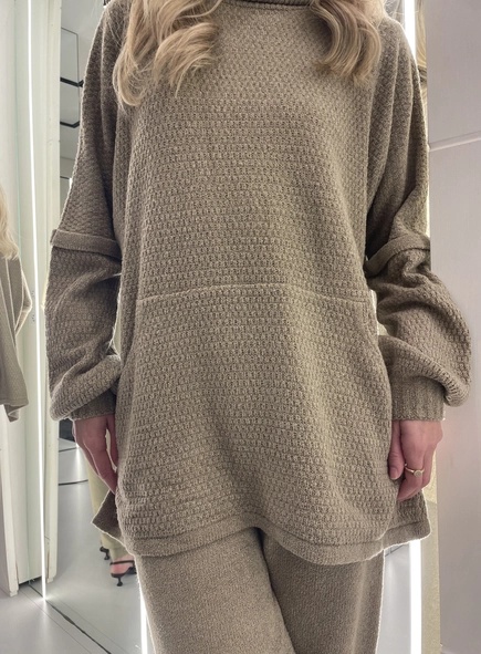 conjunto tricot calça e maxi pull mabell