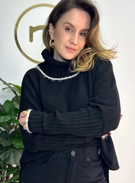 blusa tricot cristal mousse