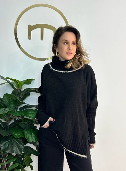blusa tricot cristal mousse