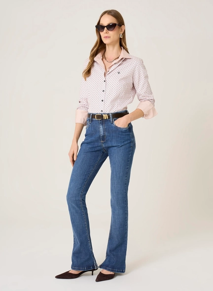 calça jeans marcela bootcut dudalina