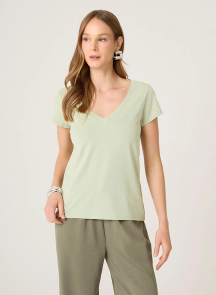 blusa decote v mc alg peruano dudalina