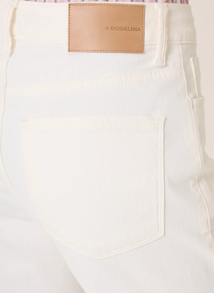 calça sarja ana flare comf dudalina