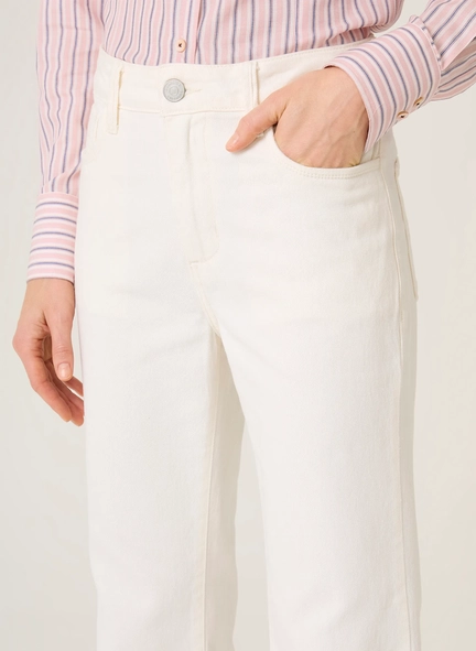 calça sarja ana flare comf dudalina