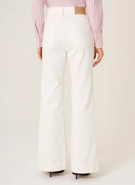 calça sarja ana flare comf dudalina