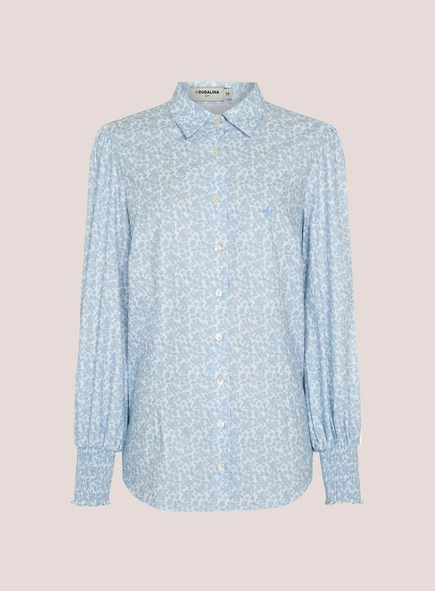 camisa ml slim est floral dudalina