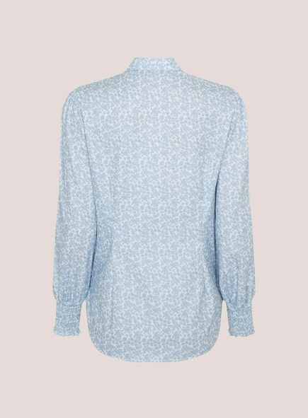 camisa ml slim est floral dudalina