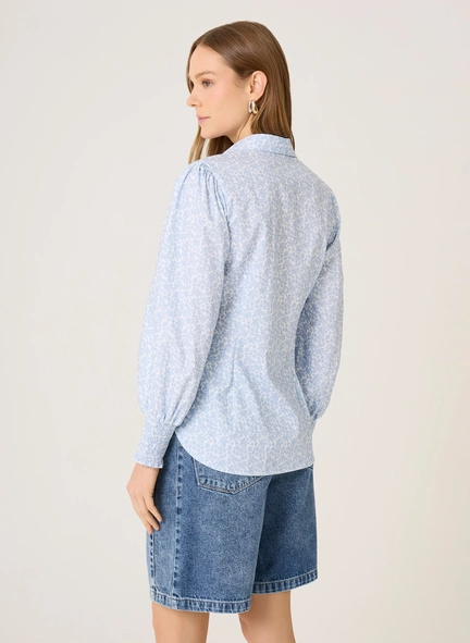camisa ml slim est floral dudalina