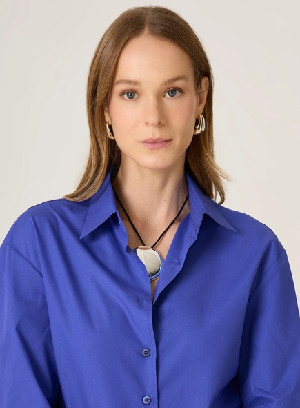 camisa ml ampla lisa dudalina