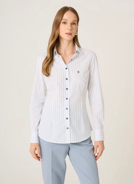 camisa ml slim ft listrado dudalina