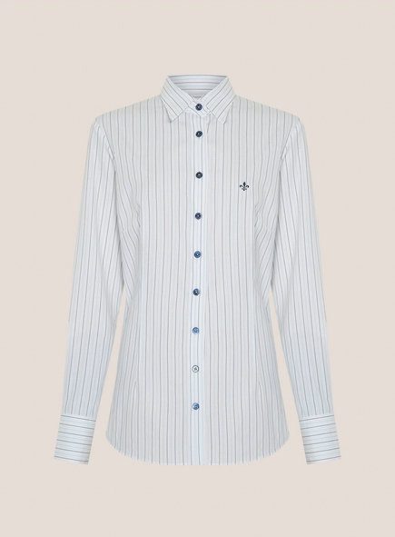 camisa ml slim ft listrado dudalina