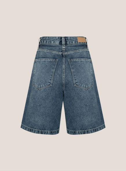 bermuda jeans maria evasê dudalina