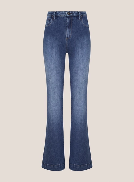 calça jeans raquel flare dudalina
