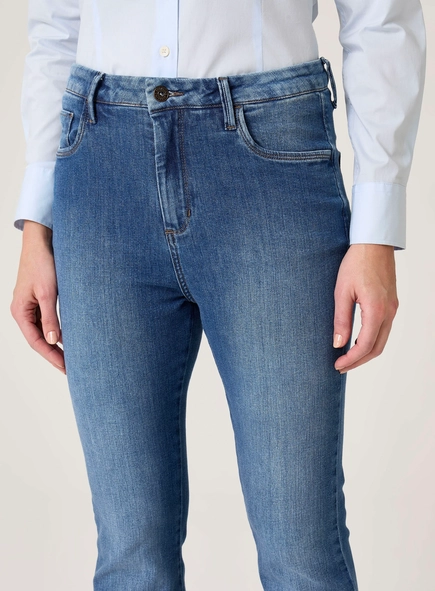 calça jeans raquel flare dudalina