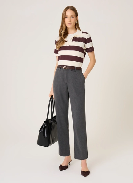 calça slim cinto edna dudalina