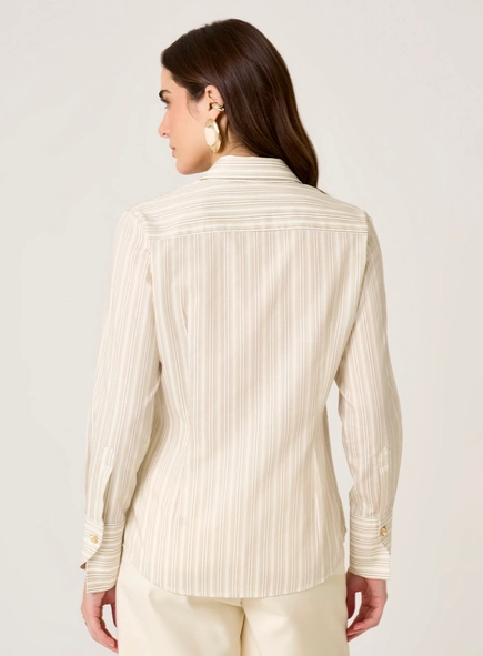 camisa ml slim ft listrado dudalina