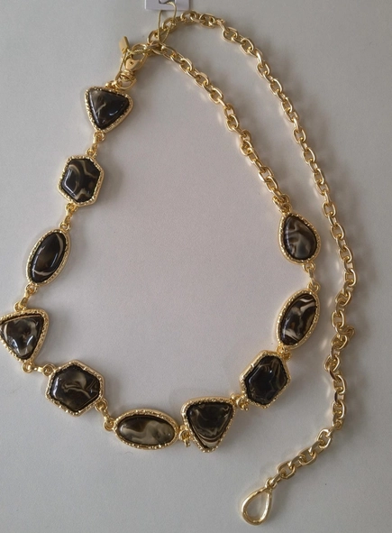 cinto corrente resin stones dark