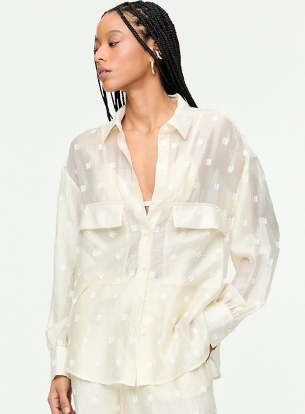 camisa ml jacquard animale jeans