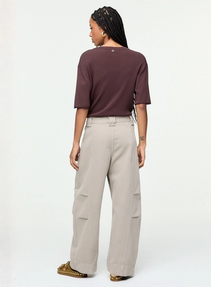 calça sarja barrel cinto destac animale jeans