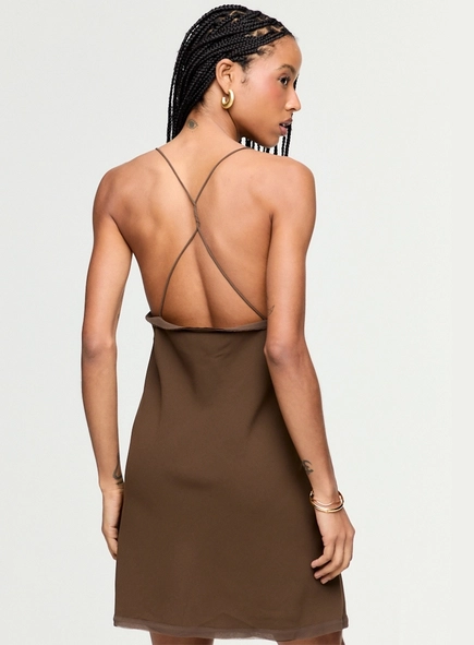 vestido regata nó animale jeans