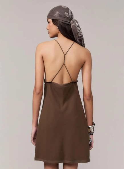 vestido regata nó animale jeans
