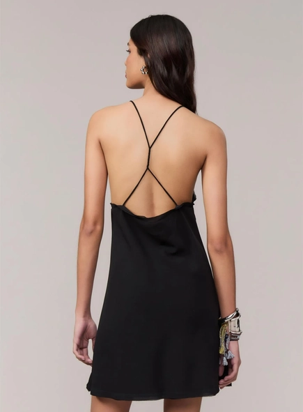 vestido regata nó animale jeans