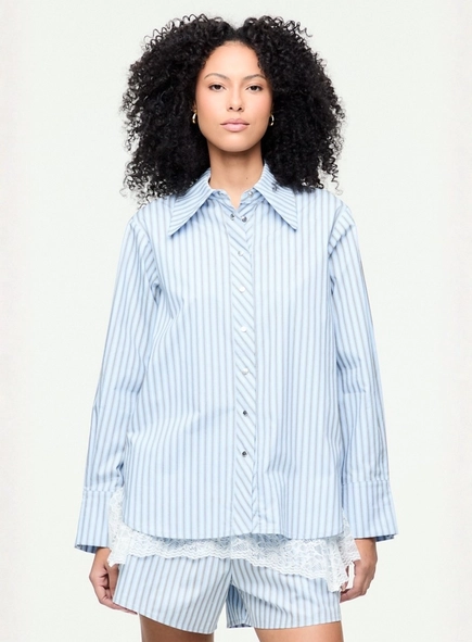 camisa ml fio tinto animale jeans