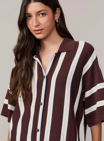 camisa tricot listrada animale jeans