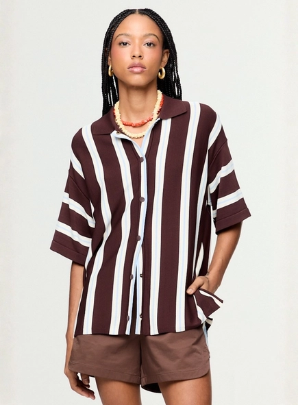 camisa tricot listrada animale jeans