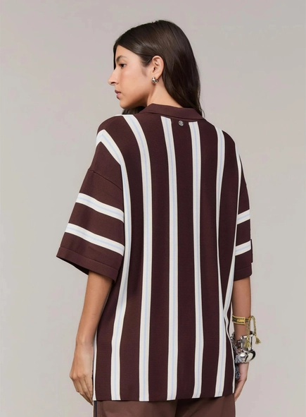 camisa tricot listrada animale jeans