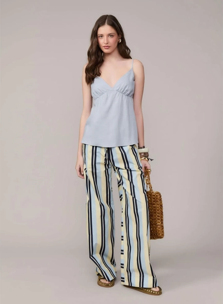 top linho millie animale jeans