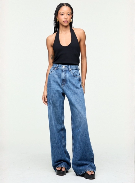 blusa frente única animale jeans
