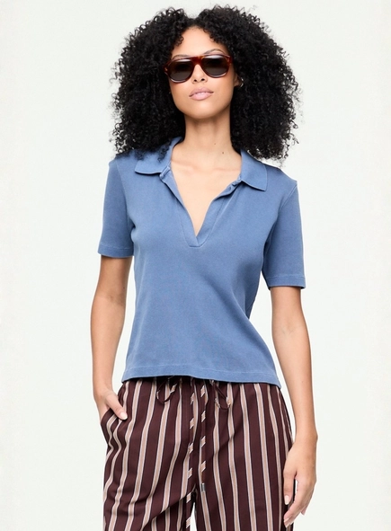 blusa polo raglan estonada animale jeans