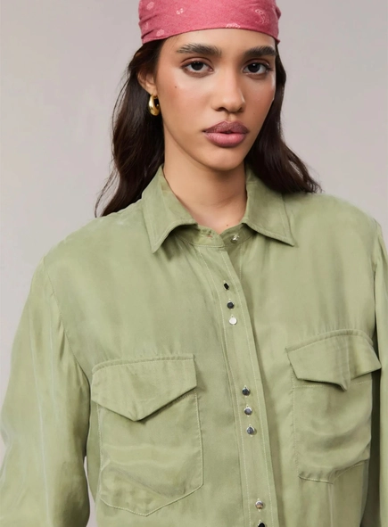 camisa ml cupro animale jeans