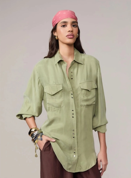 camisa ml cupro animale jeans