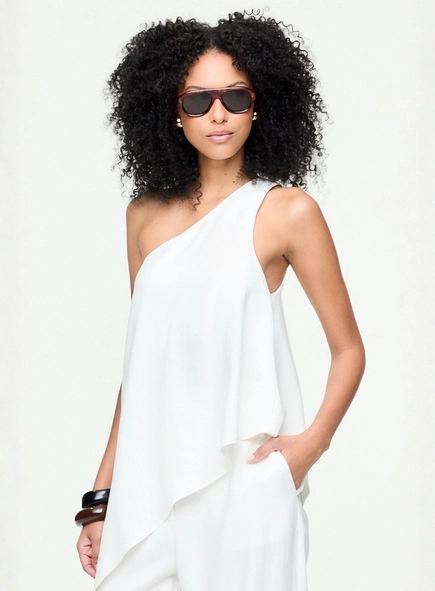 blusa um ombro amarração dolomites animale jeans