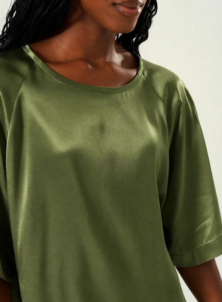 blusa acetinada minimalista open