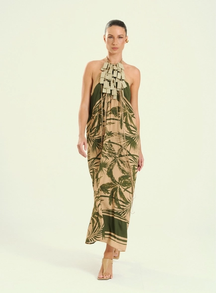 vestido midi tropical open