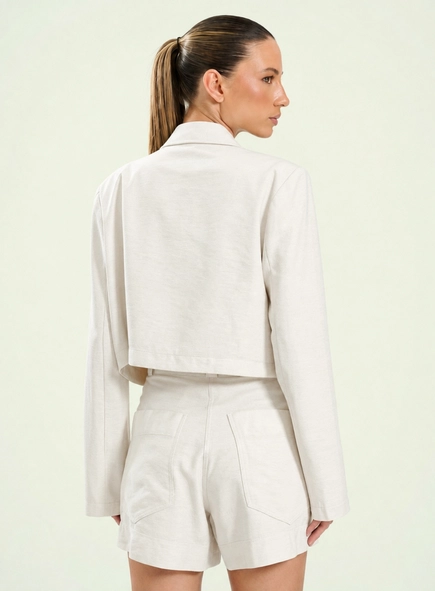 blazer cropped open