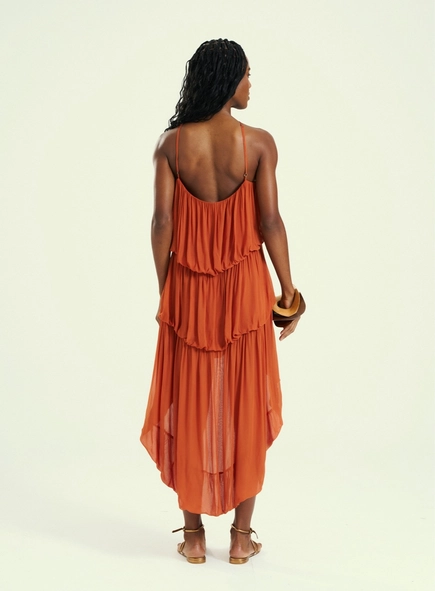 vestido midi camadas sílvia open