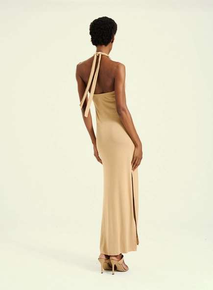 vestido midi statement open