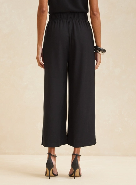 calça pantacourt fluída forum