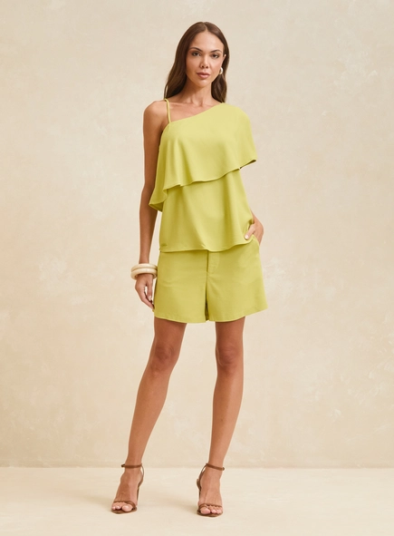 blusa assimétrica camadas forum