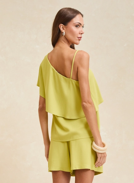 blusa assimétrica camadas forum