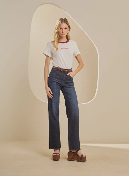 camiseta vintage gola contraste forum