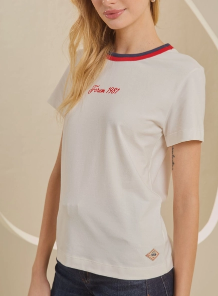 camiseta vintage gola contraste forum