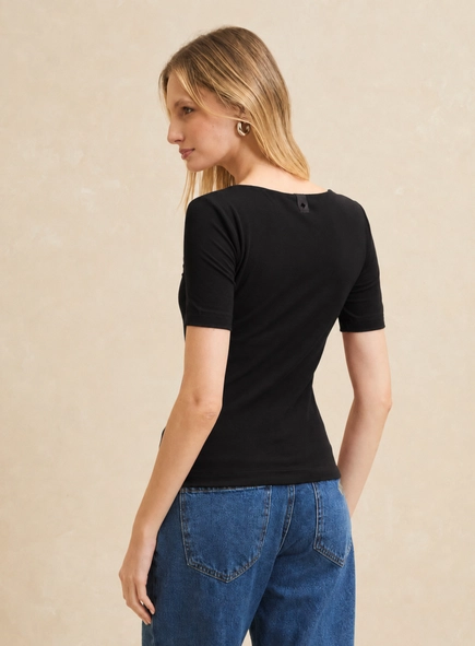 blusa malha canelado premium forum