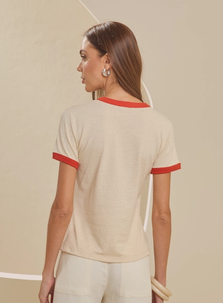 camiseta malha natural linho premium forum